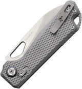 Kunwu Pulsar XT Lock Knife Satin Titanium Handle Elmax Blade 5 Inch Closed EDC For Tactical Enthusiasts by Kunwu Knives
