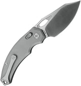 Kunwu X Padre XT Lock Knife With Elmax Blade Satin Finish Titanium Orange Peel Handle Pocket Clip For EDC Enthusiasts by Kunwu Knives