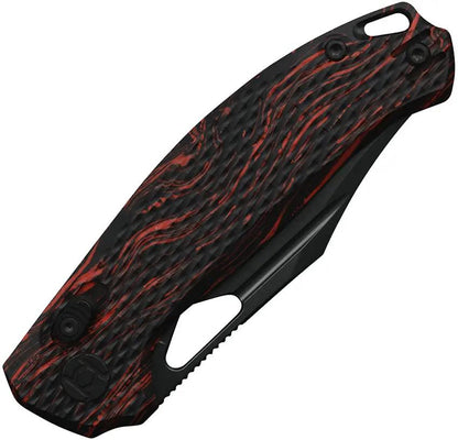 Kunwu Knives Django Crossbar Lock Knife 4.5in Closed 3.25in Elmax DLC Blade For Tactical EDC Enthusiasts by Kunwu Knives