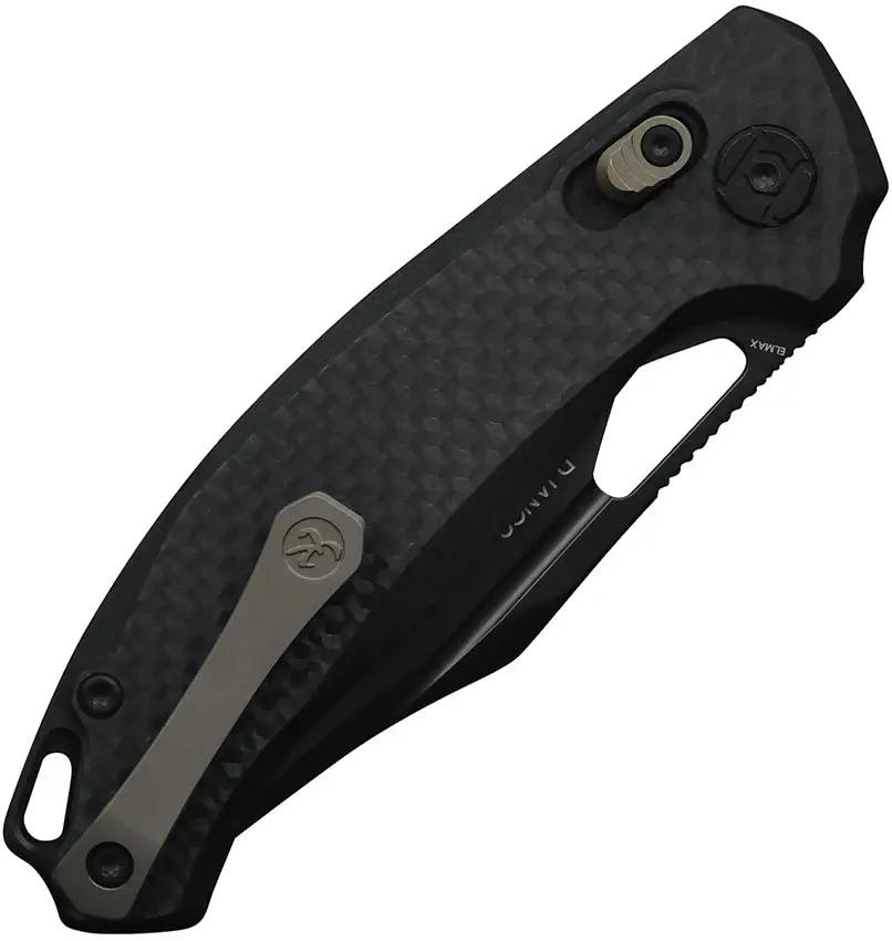 Kunwu Knives Django Crossbar Lock EDC Knife With DLC Black Elmax Blade And Carbon Fiber Handle by Kunwu Knives