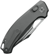 Kunwu Knives Django Crossbar Lock Op X707T-2 EDC Knife With Elmax Blade And Orange Peel Titanium Handle by Kunwu Knives