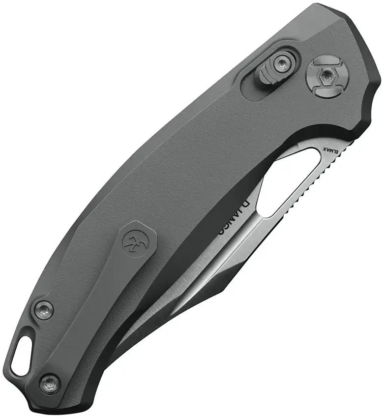 Kunwu Knives Django Crossbar Lock Op X707T-2 EDC Knife With Elmax Blade And Orange Peel Titanium Handle by Kunwu Knives