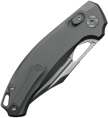 Kunwu Knives Django Crossbar Lock Op X707T-2 EDC Knife With Elmax Blade And Orange Peel Titanium Handle by Kunwu Knives