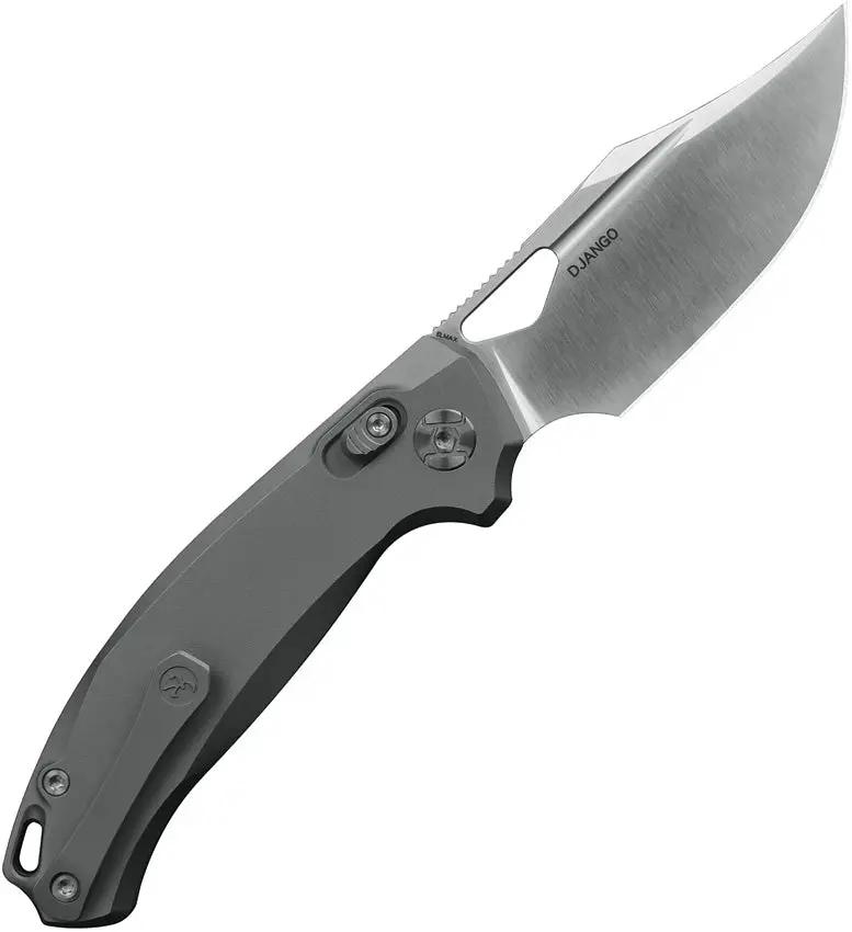 Kunwu Knives Django Crossbar Lock Op X707T-2 EDC Knife With Elmax Blade And Orange Peel Titanium Handle by Kunwu Knives