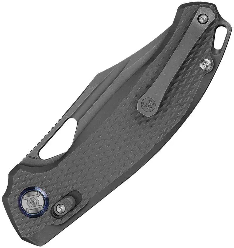 Kunwu Django XL XT Lock Knife With Premium Elmax Blade And Titanium Textured Handle For EDC Enthusiasts by Kunwu Knives