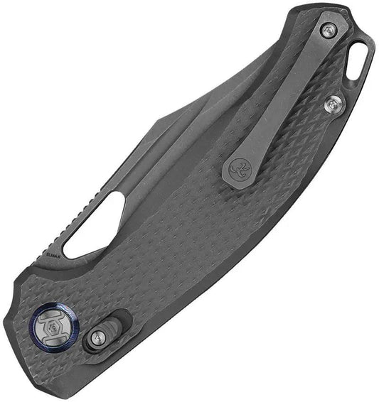 Kunwu Django XL XT Lock Knife With Premium Elmax Blade And Titanium Textured Handle For EDC Enthusiasts by Kunwu Knives