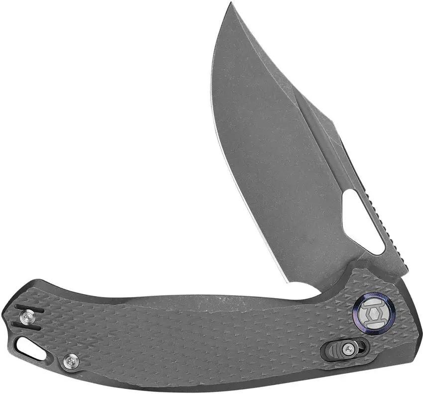 Kunwu Django XL XT Lock Knife With Premium Elmax Blade And Titanium Textured Handle For EDC Enthusiasts by Kunwu Knives