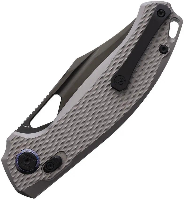 Kunwu Knives Django XL XT Lock Knife Elite EDC With Elmax DLC Coated Blade And Titanium Handle by Kunwu Knives