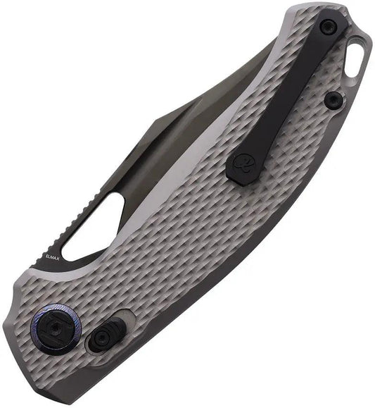 Kunwu Knives Django XL XT Lock Knife Elite EDC With Elmax DLC Coated Blade And Titanium Handle by Kunwu Knives