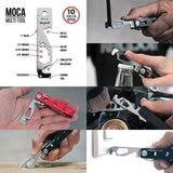 Keyport Pivot Outdoor Bundle Silver - Comprehensive Multi Tool Set With MOCA, Mini Flashlight And Pocket Knife by Keyport