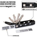 Keyport Pivot Outdoor Bundle Silver - Comprehensive Multi Tool Set With MOCA, Mini Flashlight And Pocket Knife by Keyport