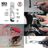 Keyport Pivot Outdoor Bundle Red - All-In-One Multitool Kit With Aluminum Handle Flashlight Module Pocket Knife by Keyport