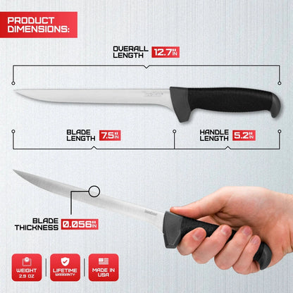 Kershaw 7.5" Narrow Fillet Knife – Precision for Every Catch by Kershaw