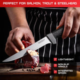 7 Inch Boning Knife With Spoon For Freshwater And Saltwater Fish Prep Anglers Fast Precise Tool by Kershaw