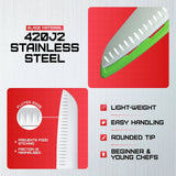 Kershaw AB5090 “My First Chef’s” Fixed Blade Knife – Safe, Smart Kitchen Learning by Kershaw