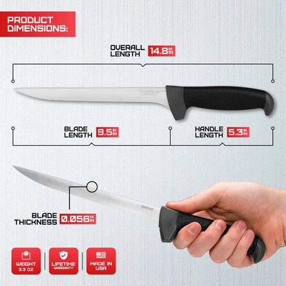 Kershaw 9.5" Narrow Fillet Knife – Built for Bigger Fish by Kershaw