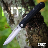 CRKT Kith Front Lock Knife by Ken Steigerwalt for EDC Carry, Satin 3in 8Cr13MoV Blade, Textured GRN Handle by CRKT