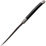 Laguiole Steak Knife Set Black 6 Piece - Includes Durable Case And Elegant Presentation Box by Laguiole
