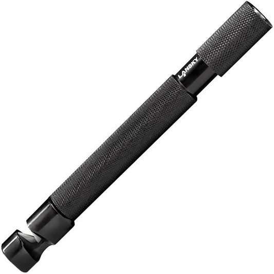 Lansky LCD02 Tactical Diamond Sharpening Rod With Tungsten Carbide Touch Up Retractable Black Knurled Grip by Lansky