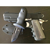 Leo Combat Triple-O Knife TOK - 6 5/8in Overall, 3.25in Black Stonewash Stainless Tanto, Kydex Sheath by Leo Combat