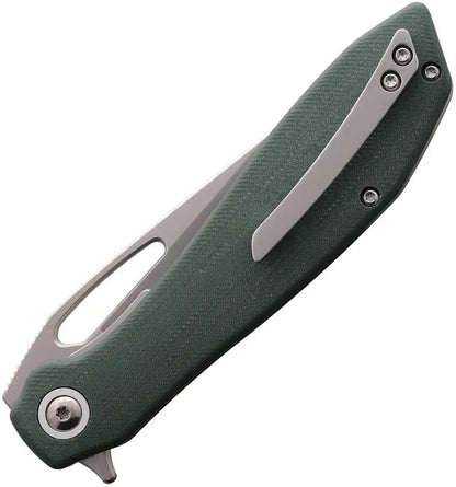 Luft Concepts BXTR Linerlock OD G10 FA-201 - D2 Tool Steel Satin Blade With Extended Tang And Thumb Pull by Luft Concepts