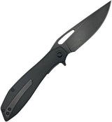 Luft Concepts BXTR Linerlock Black Micarta FA-202 - D2 Tool Steel Blade, Black Stonewash Finish, Pocket Clip by Luft Concepts