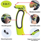 Resqme Resqhammer Neon LH51409 Emergency Car Escape Tool For Drivers And Passengers With High Visibility Neon Handle by resqme