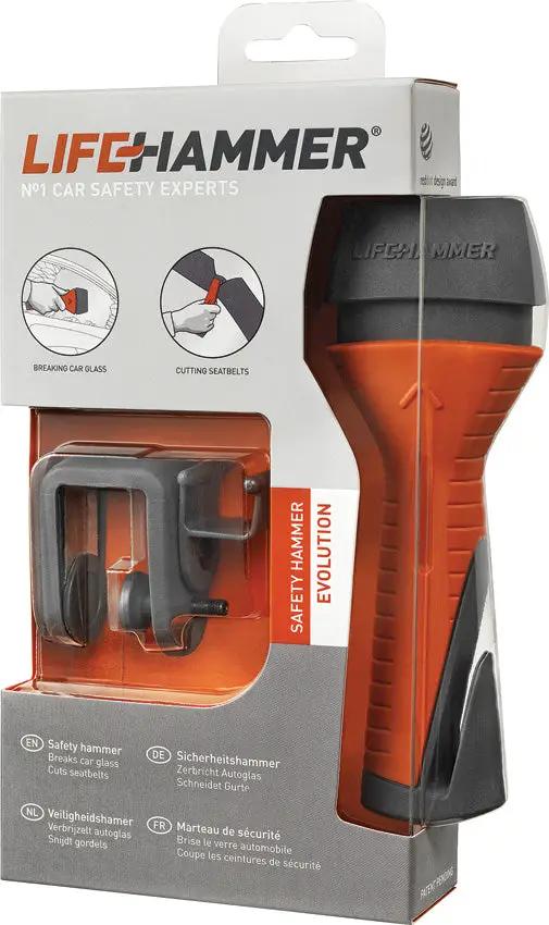 Lifehammer Safety Hammer Evolution LHEBL001 - Automatic Window Breaker With Auto Reload For Safe Emergency Escape by Lifehammer