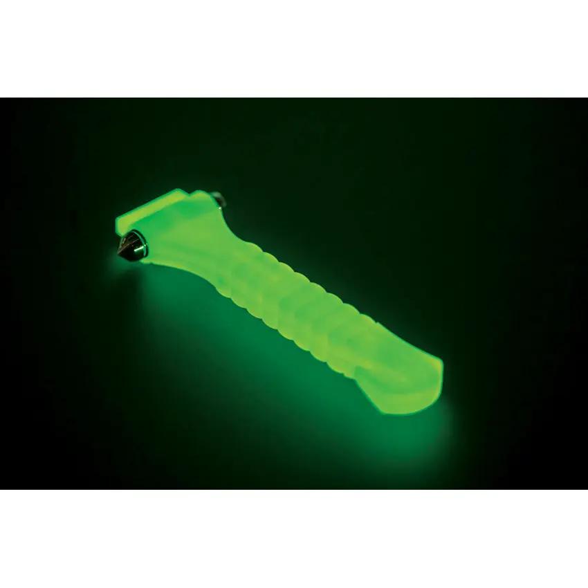 Lifehammer Safety Hammer - Glows in the Dark, Breaks Tempered Car Glass, Cuts Seat Belts, Screwless Mount by Lifehammer