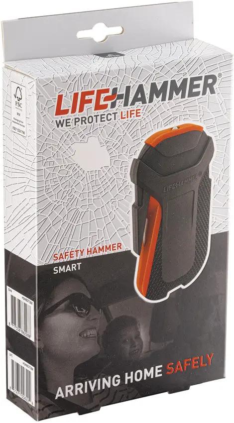 Lifehammer Smart Safety Hammer - Shatters Tempered Glass and Cuts Seat Belts for Vehicle Emergencies by Lifehammer
