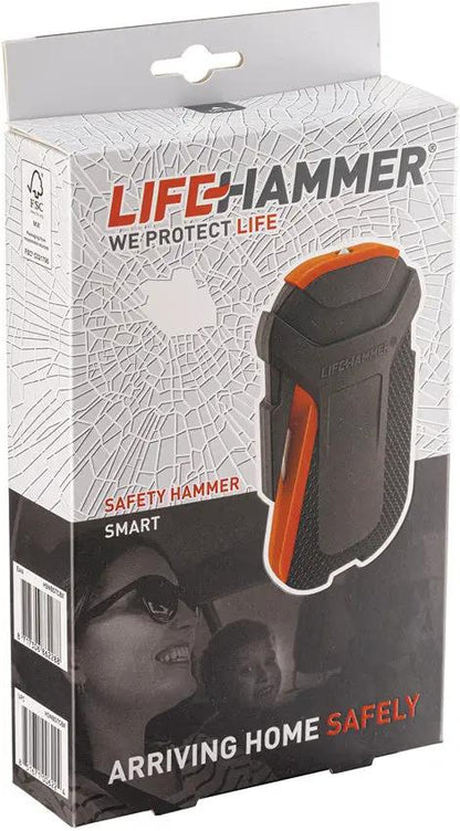 Lifehammer Smart Safety Hammer - Shatters Tempered Glass and Cuts Seat Belts for Vehicle Emergencies by Lifehammer