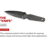 Lansky Knife LKNFE LS17 Space Age Plastic Dual Edge With Checkered Grip Handy For Collectors by Lansky