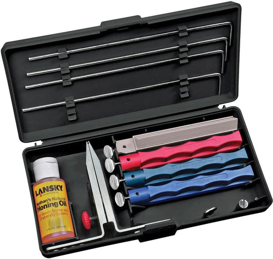 Lansky Universal Knife Sharpening System LS30 For Serrated Edges And Precision Angle Guides For Knife Enthusiasts by Lansky
