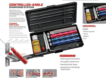 Lansky Universal Knife Sharpening System LS30 For Serrated Edges And Precision Angle Guides For Knife Enthusiasts by Lansky