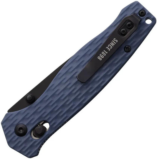 Outdoor Life Carin PLX Axis Lock Knife - Blue Textured Handle With Thumb Stud And Pocket Clip by Outdoor Life