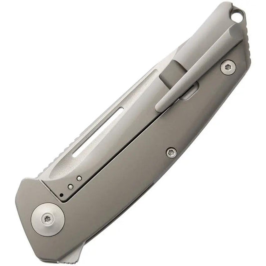 Liong Mah Designs Endeavour Bronze - S35VN Drop Point Knife With Bronze Titanium Handle And Clip by Liong Mah Designs