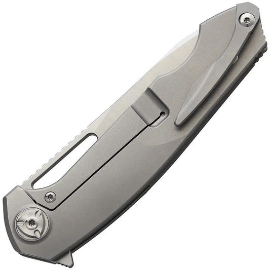 Liong Mah Designs Eraser Framelock TI - Titanium Handle, Bohler M390 Blade, Stonewashed And Satin Finishes by Liong Mah Designs