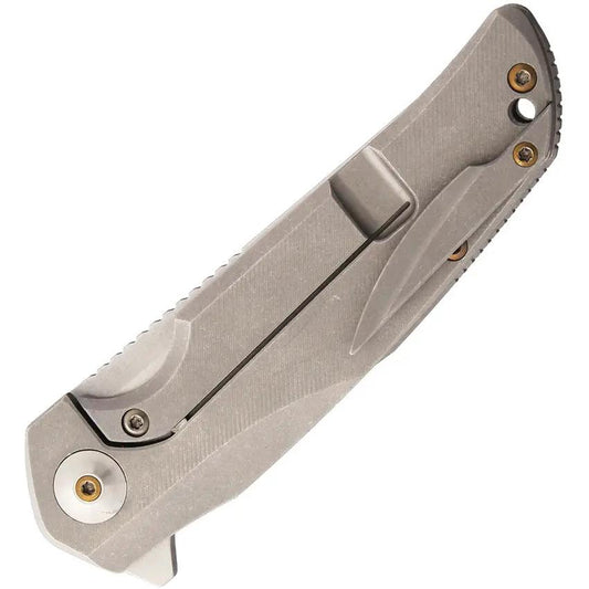 Liong Mah Designs Tempest Titanium Framelock LMDT1 - 3D Sculpted Titanium Handles And S35VN Blade by Liong Mah Designs