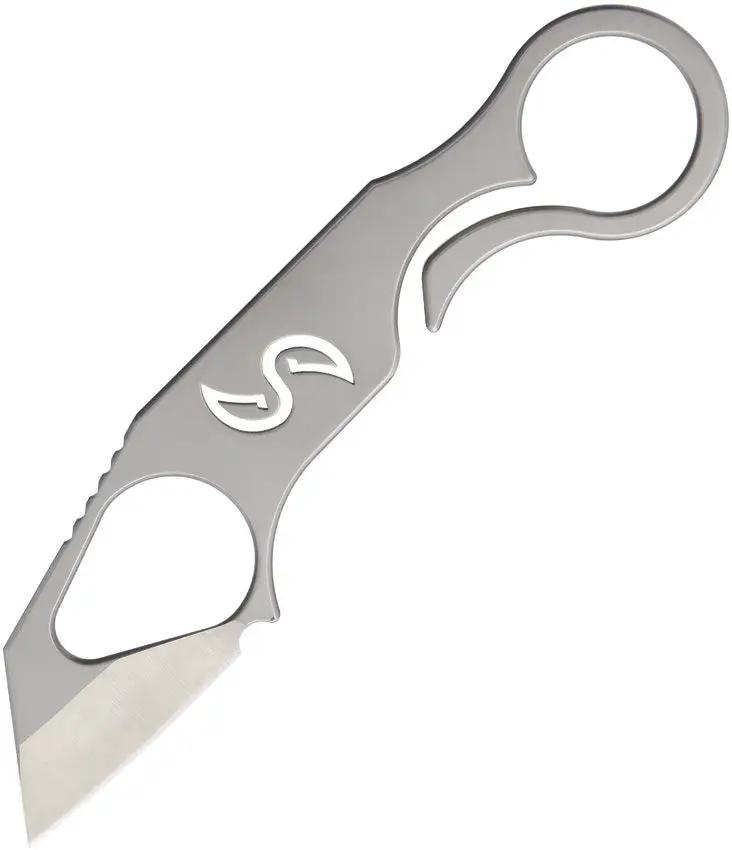 Liong Mah Designs Xenobit Neck Knife S35VN One Piece Knife With Finger Ring And Kydex Sheath by Liong Mah Designs