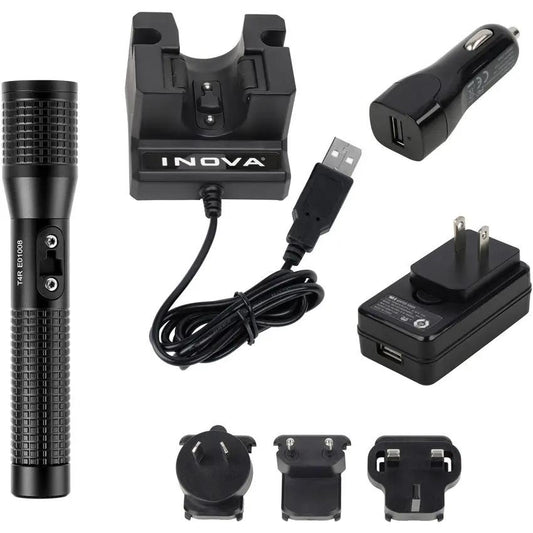 Inova T4R Tactical Police LED Light - Rechargeable 1300 Lumen Burst, Rugged Water Resistant Design by Inova