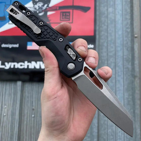 LynchNW Microtech MSI Clip - Stonewash Titanium Construction That Withstands Heavy Use Boxed by LynchNW