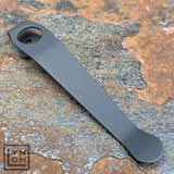 LynchNW Spyderco Long Clip - Blacksmith Finish Titanium Construction For Spyderco Knives Boxed by LynchNW