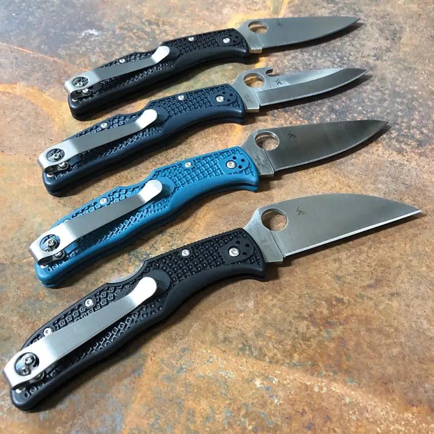 LynchNW Spyderco Long Clip - Long Size With Stonewash Titanium Construction For Everyday Carry by LynchNW
