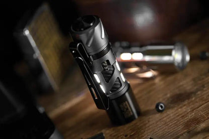 Loop Gear SK03 Flashlight Aluminum SK03-AL - Rechargeable, Water Resistant, 120M Beam, 6500K LED, Turbo To Low Modes by Loop Gear