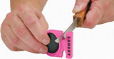 Lansky Quick Fix Sharpener Pink PFIX Portable Knife Sharpening System For Outdoor Enthusiasts Ceramic Polishing Rods by Lansky