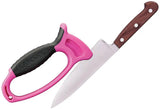Lansky Deluxe Quick Edge Pink Knife Sharpener With Preset 22.5 Degree Angles And Tungsten Carbide Guides by Lansky