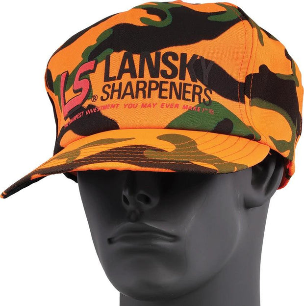 Lansky Adjustable Orange Camo Baseball Cap For Outdoor Enthusiasts One Size Fits Most by Lansky