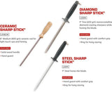 Lansky LSS9D Diamond Sharpening Rod For Chefs Butcher Style by Lansky