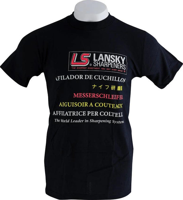 Unisex Lansky Cotton T Shirt Black Medium Comfortable Everyday Wear Bulk Packed Essentials by Lansky
