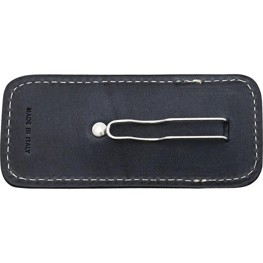 LionSTEEL Vertical Leather Sheath Blue For Knife Enthusiasts With Metal Clip Fits Opera Jack Gitano by LionSTEEL